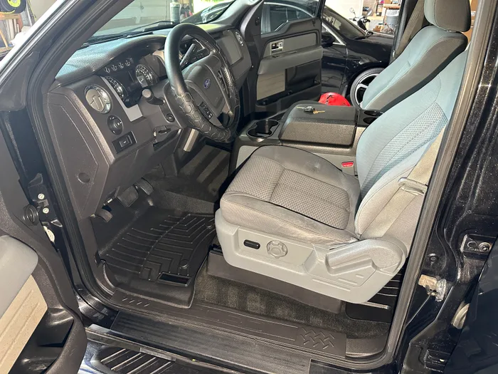 F-150 interior after detailing